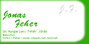 jonas feher business card